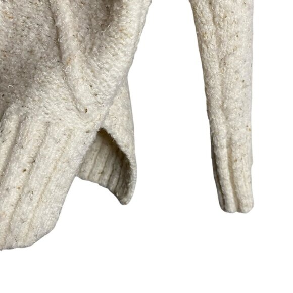 APRICOT Women's Cream Patterned Turtleneck Cozy Knit Sweater - Picture 5 of 9